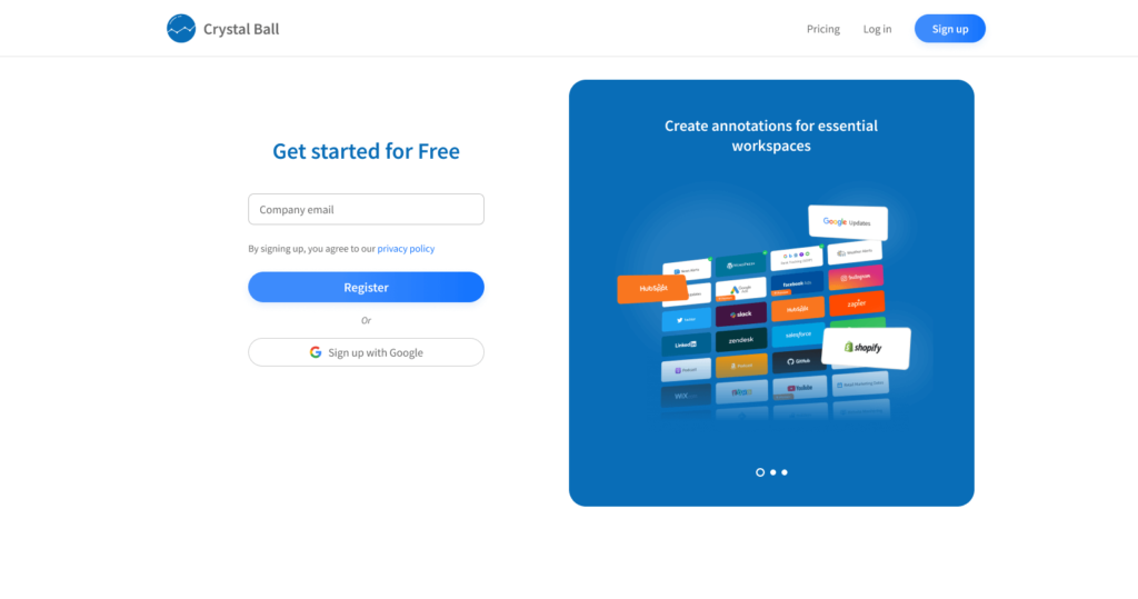 sign up design preview