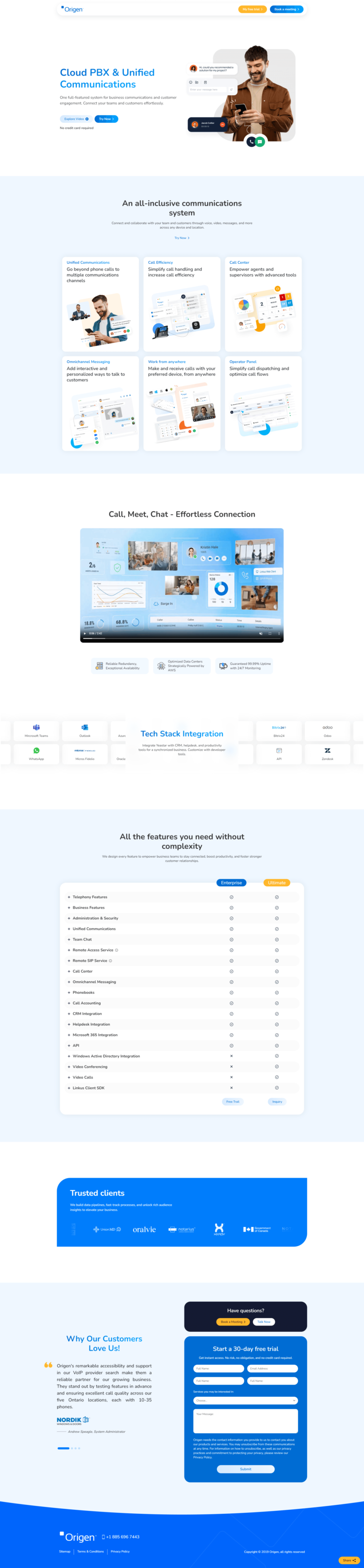 Showcasing the Email Template for redesign origen website